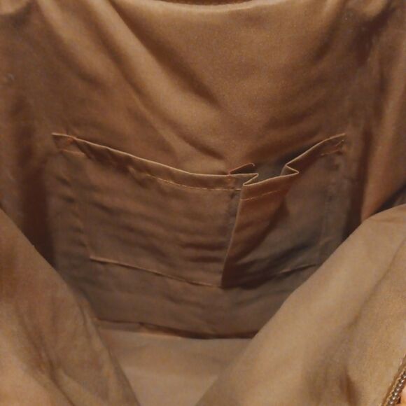 The Last Straw Fringe Straw Tote Bag in Burnt Orange - Picture 2 of 6